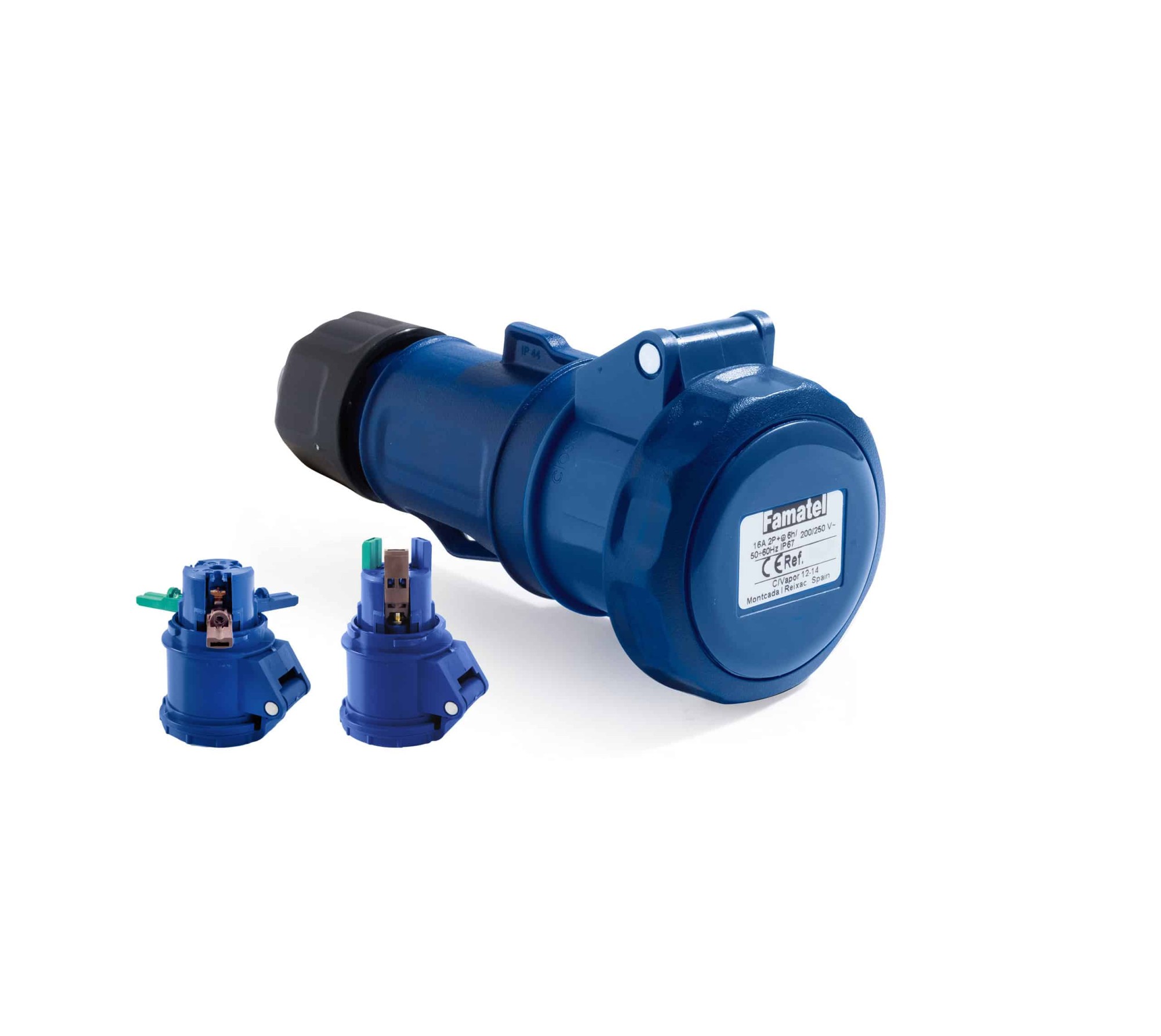 24200CR | Base móvil 2P+T 16A Conexión Rapida IP66/67