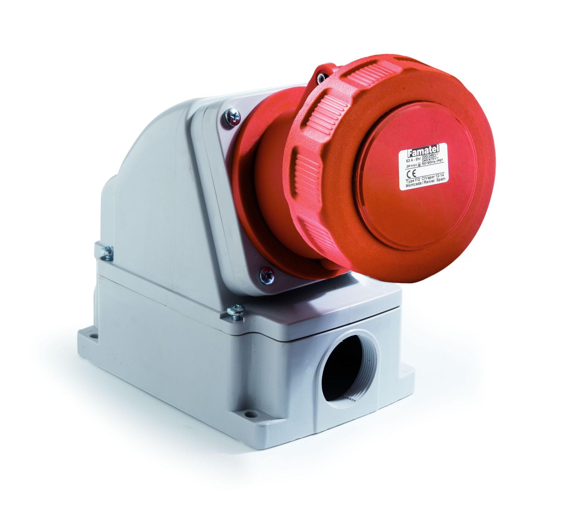 24395 | Base superficie 3P+N+T 63A IP67