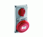 25051 | Base interblocante vertical de empotrar 3P+T 32A IP67