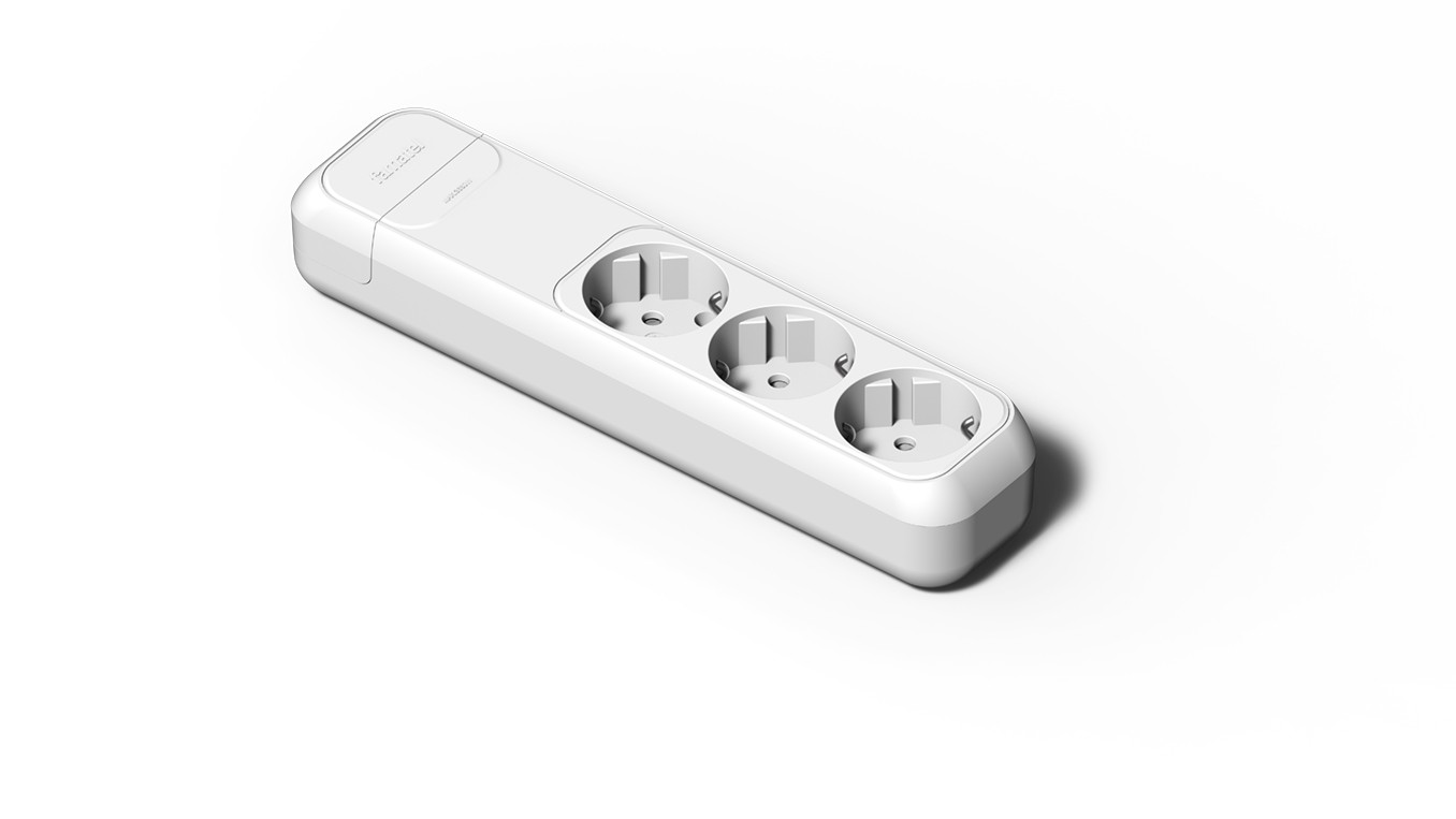 2503 | Base 3 tomas 16A con toma de tierra