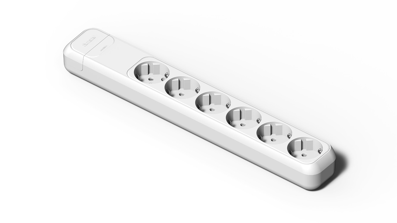 2507 | Base 6 tomas 16A con toma de tierra