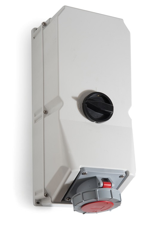 25154 | Base interblocante vertical de superficie 3P+N+T 125A IP67