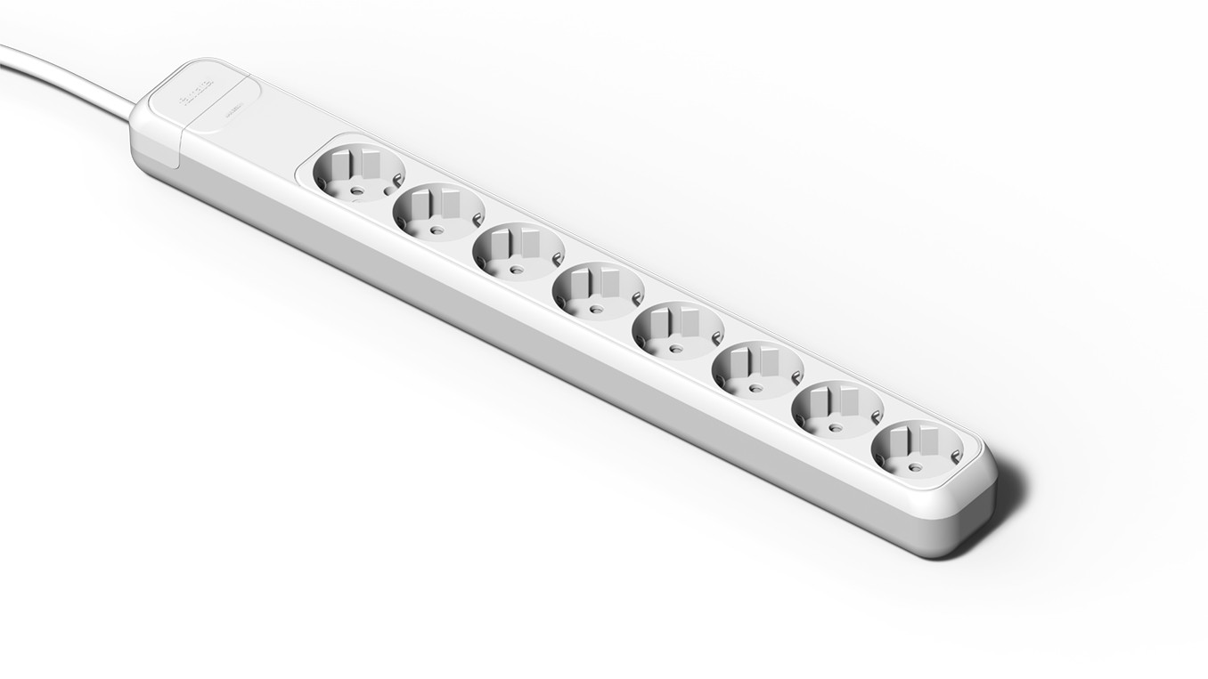 2519 | Base 8 tomas 16A con toma de tierra y 1.5m de cable