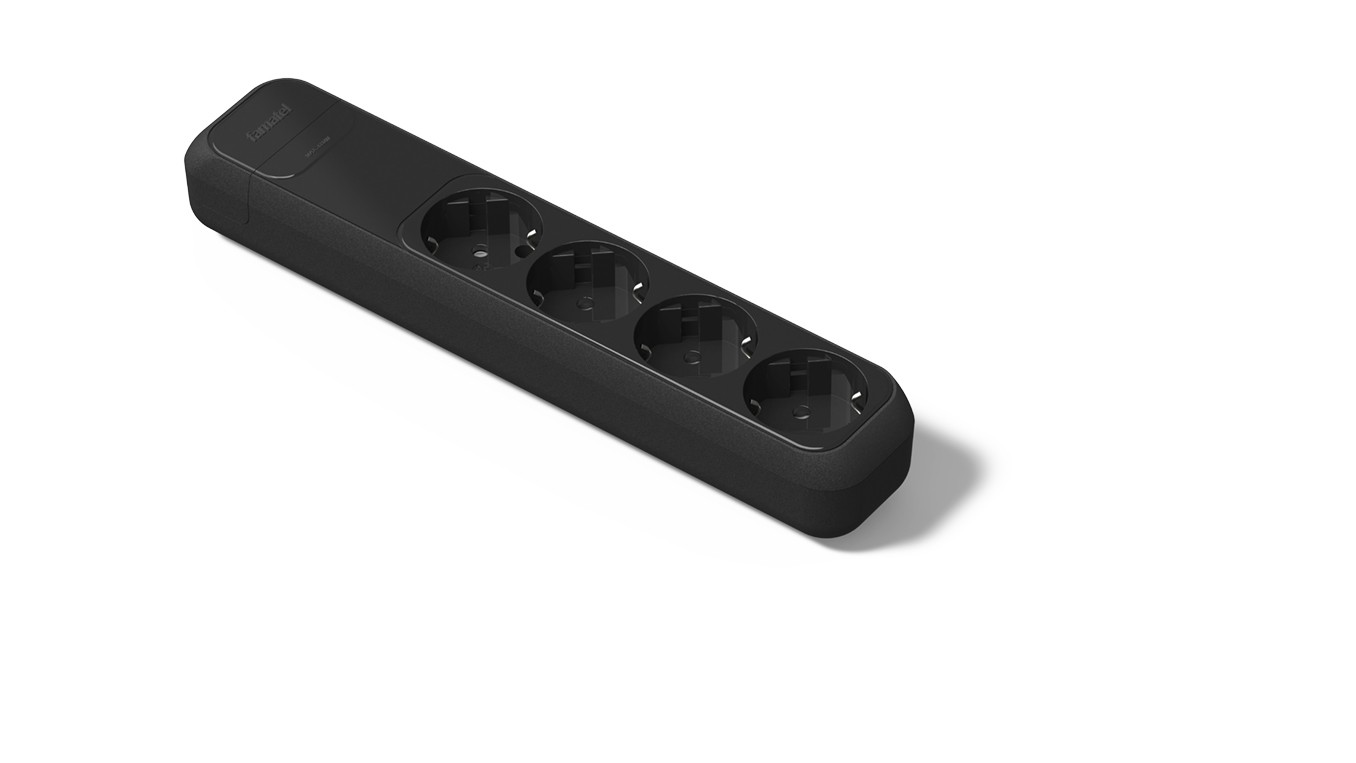 2524-N | Base 4 tomas 16A con toma de tierra