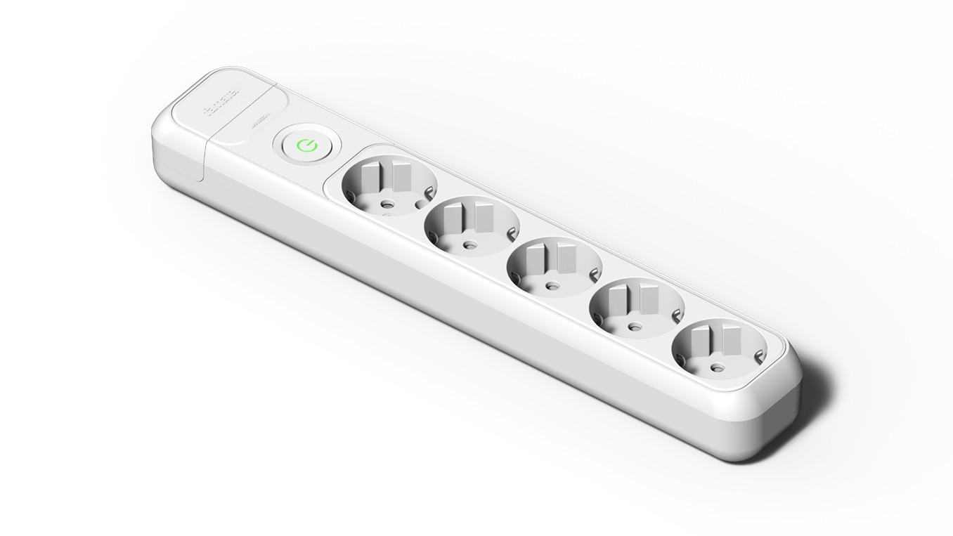 2525 | Base 5 tomas 16A con toma de tierra e interruptor