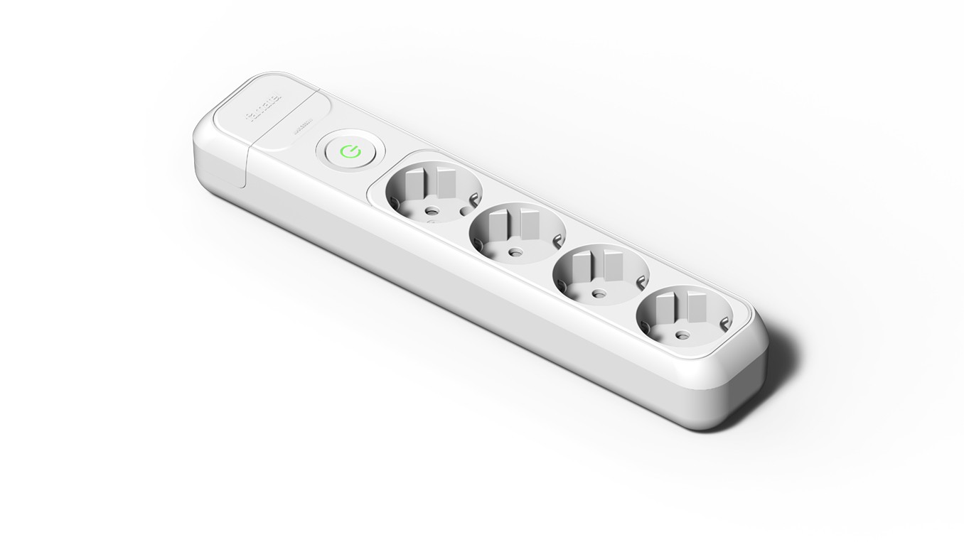 2528 | Base 4 tomas 16A con toma de tierra e interruptor