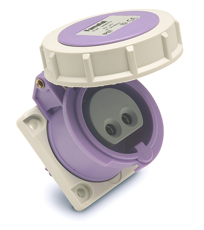 25560 | Base empotrar 2P 16A 40-50V IP67