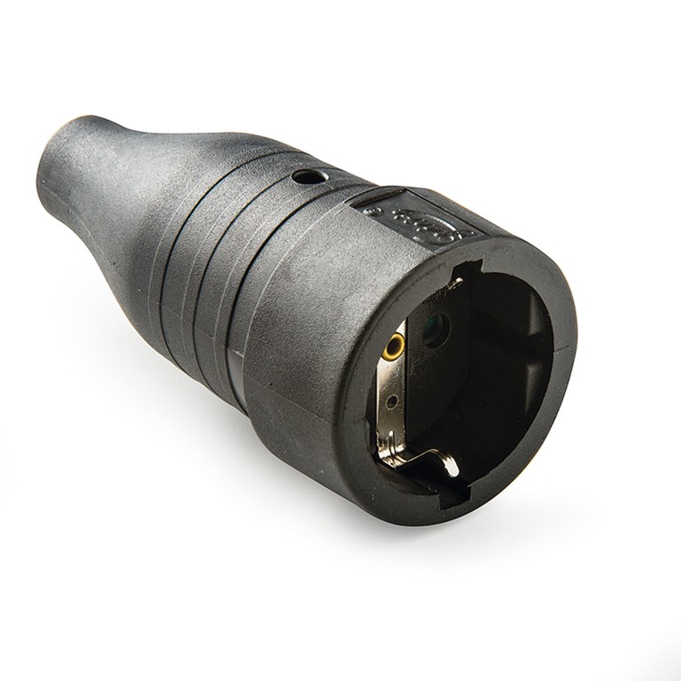 257 | Base de goma 16A con toma de tierra IP44