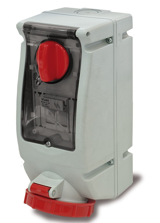 26514 | Base interblocante superficie carril DIN 3h 32A IP67