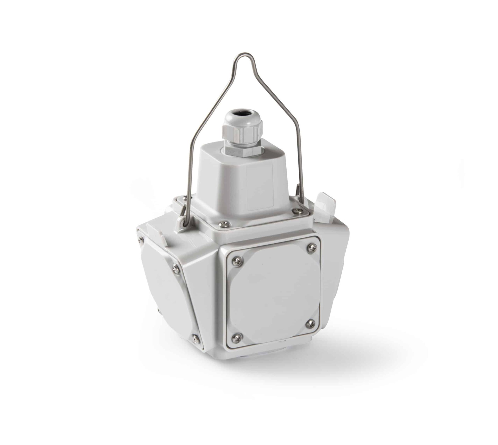 27004 | Caja suspensión COMBO con 2 tomas schuko 16A + 1 toma industrial 5P 32A IP54