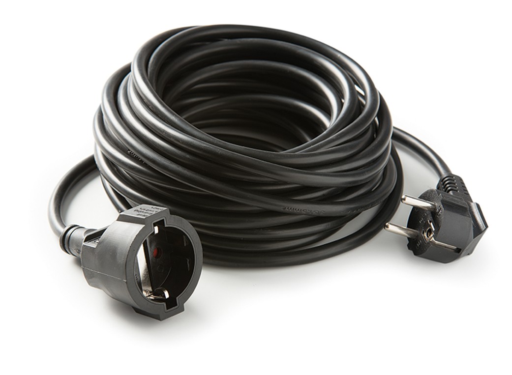 2986 | Prolongador 10m cable 3G1,5 Negro