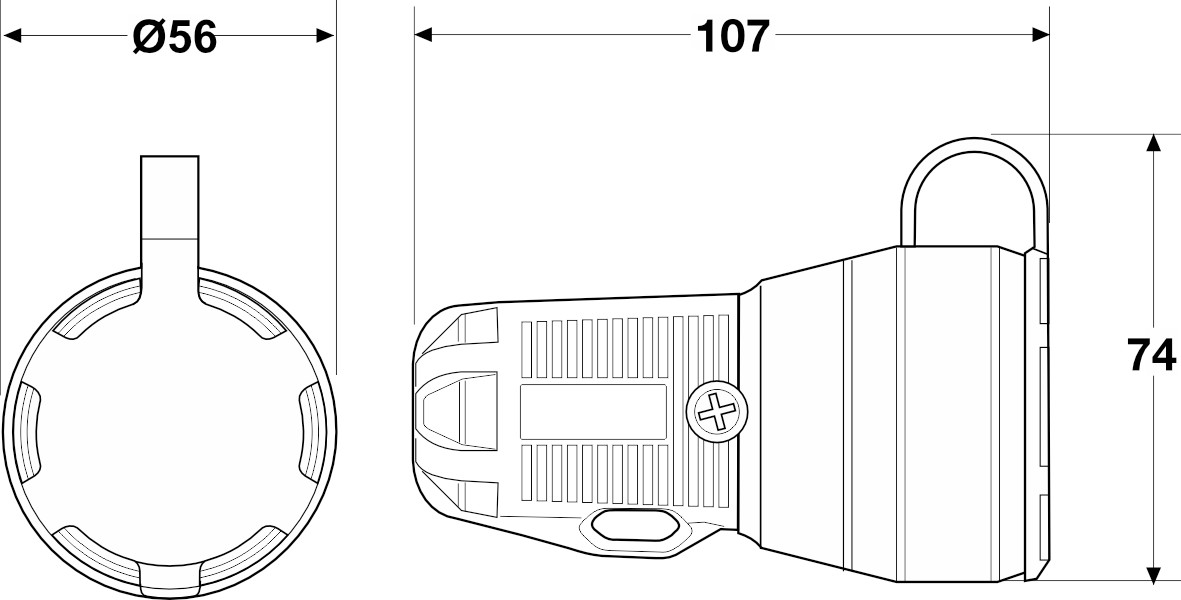 2167 | Base móvil tipo schuko IP54