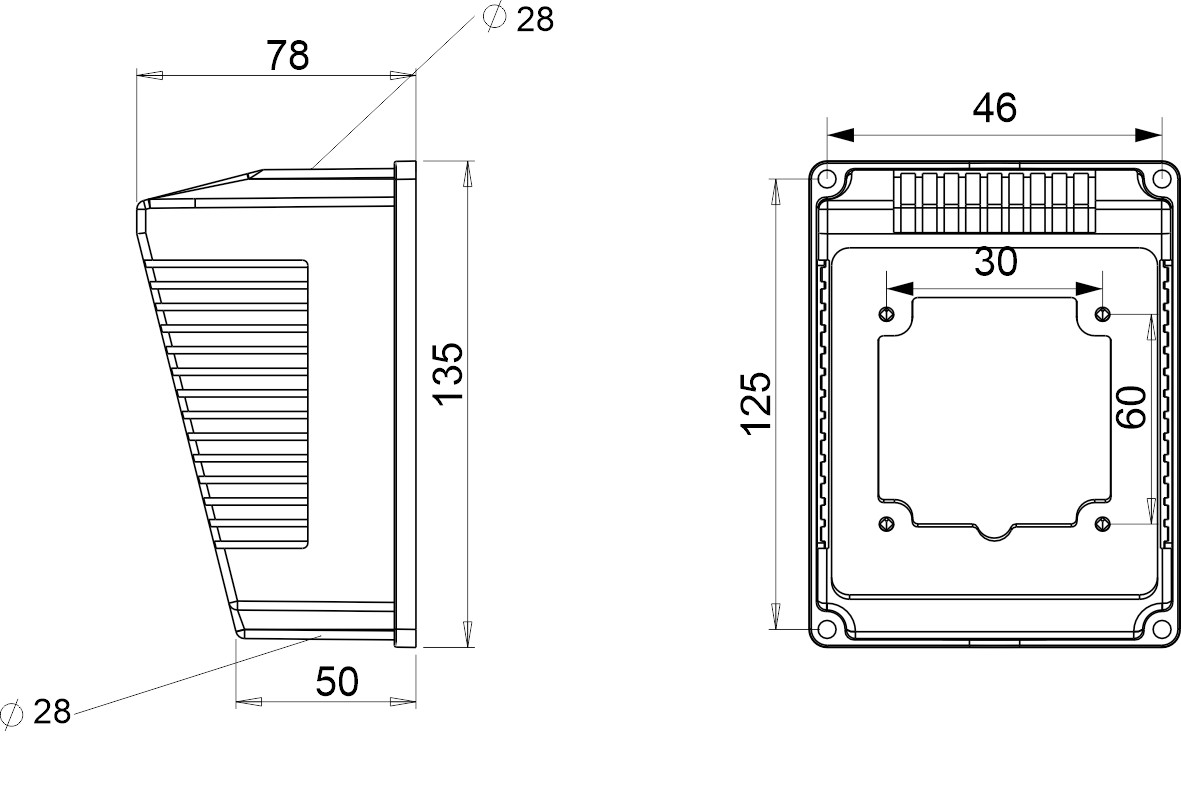 23001 | Caja vacía superficie 16A