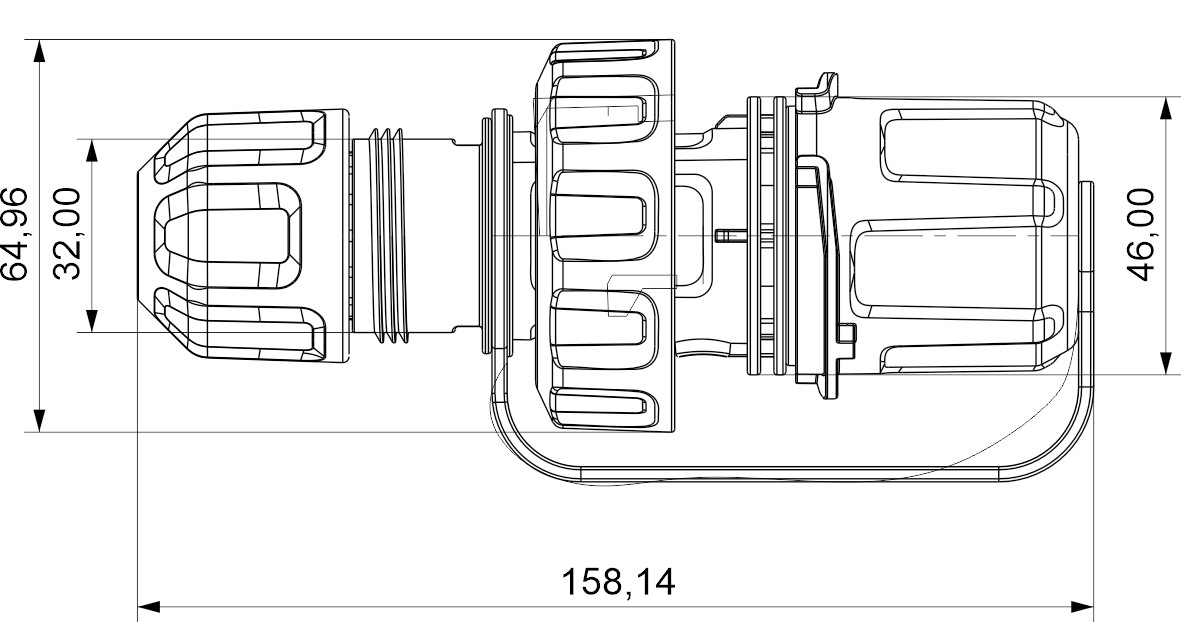 23960 | Clavija móvil tipo schuko IP68 (2m)
