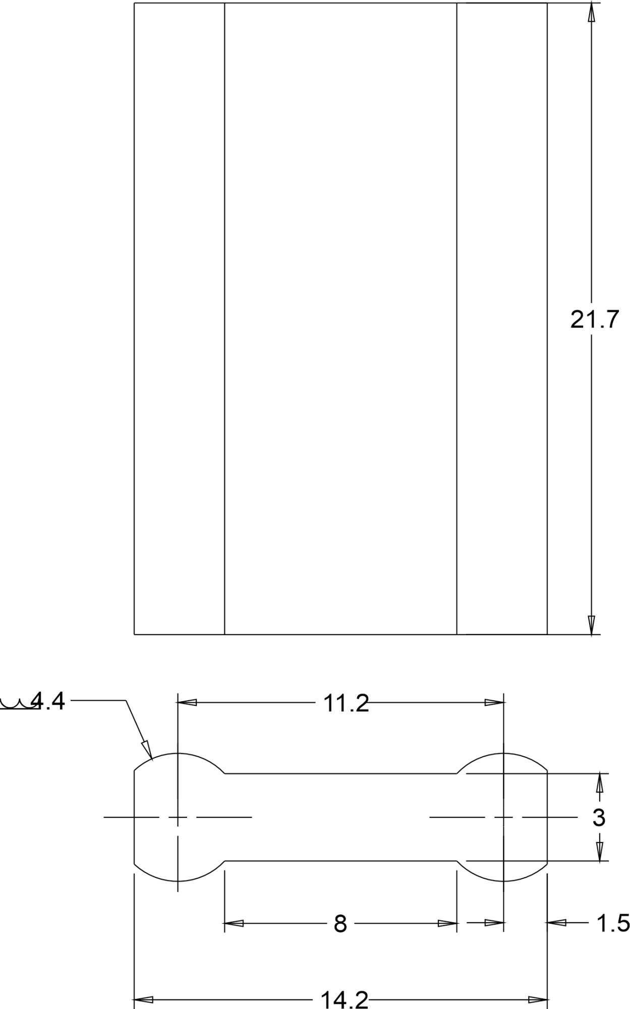 3250-F | Pieza unión para enlazar 3250 IP20