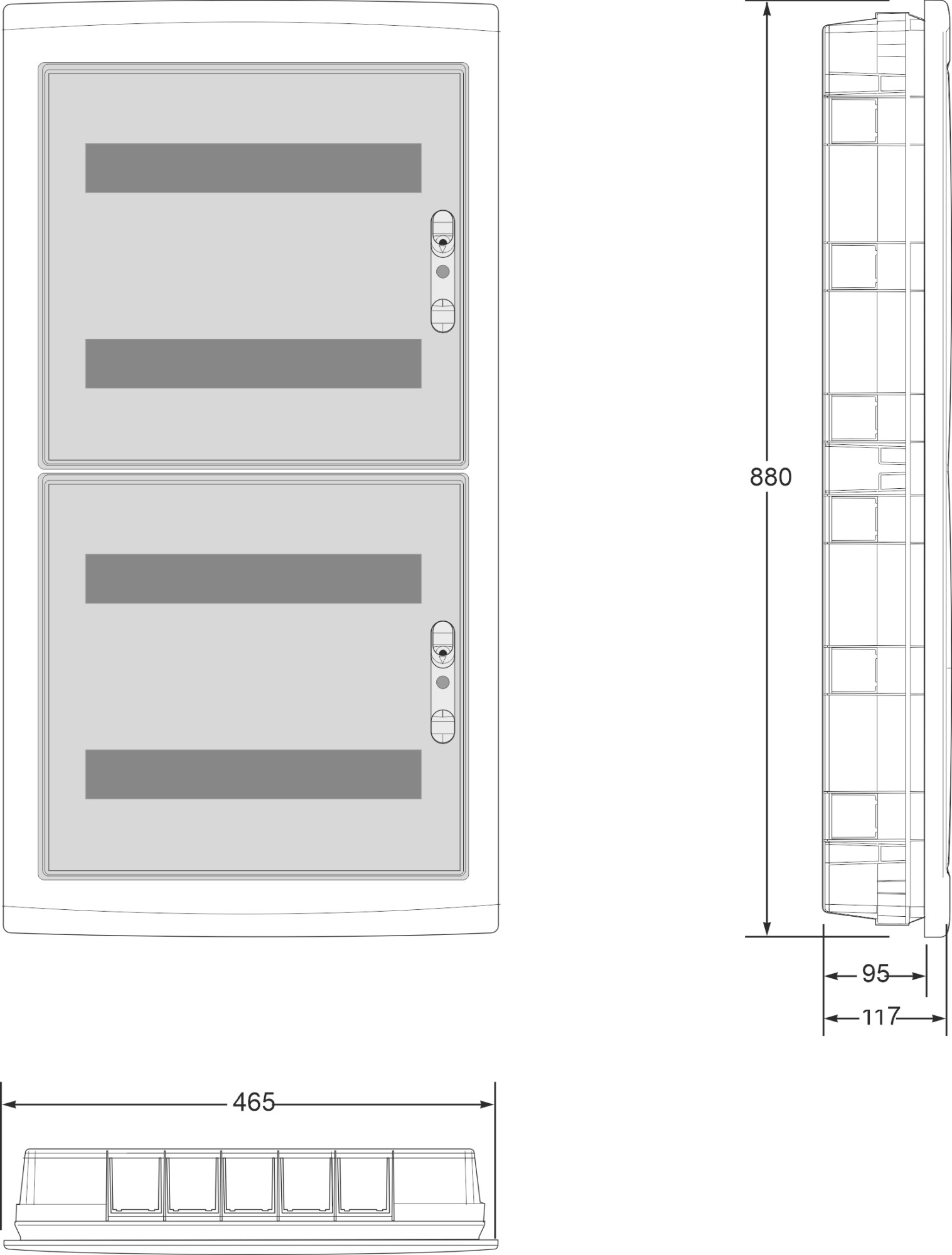 3772 | Armario de empotrar 72 módulos IP40