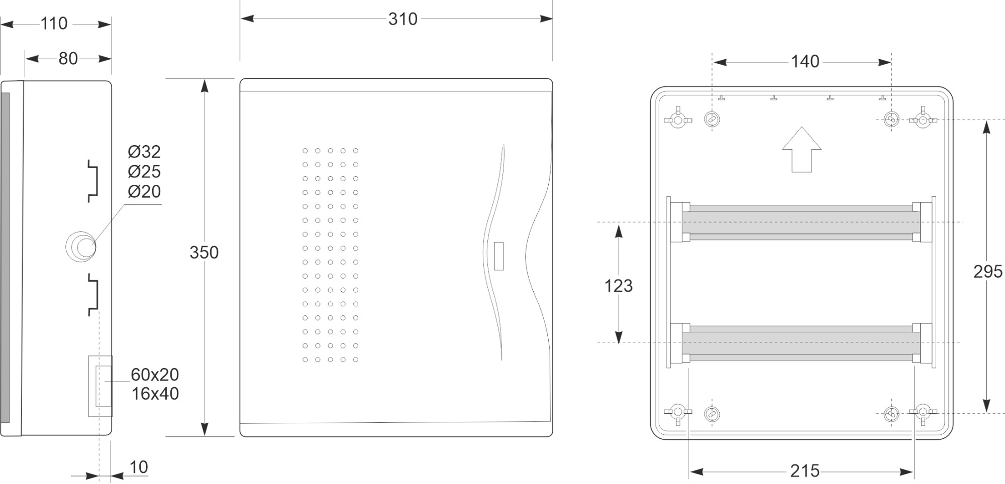 3824 | Armario de superficie 24 módulos IP40