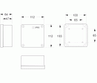3071 | Caja estanca ciega IP55 103x103x55