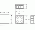 3201 | Caja derivación de empotrar IP30 115x115x45