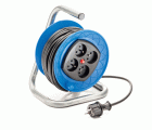 30115-F | Enrollacable 4 tomas francesas con toma de tierra y 15m de cable