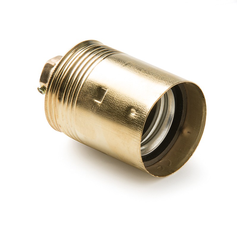 303 | Portalámparas metálico liso E-27