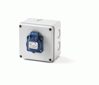 3061 | Caja estanca cableada con una toma schuko IP54