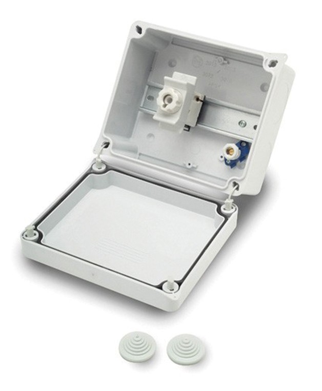 3084 | Caja estanca con fusible unipolar 63A y borne 16 mm2 IP55