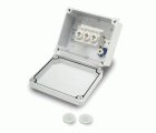 3086 | Caja estanca con fusible tripolar 63A y borne 16 mm2 IP55
