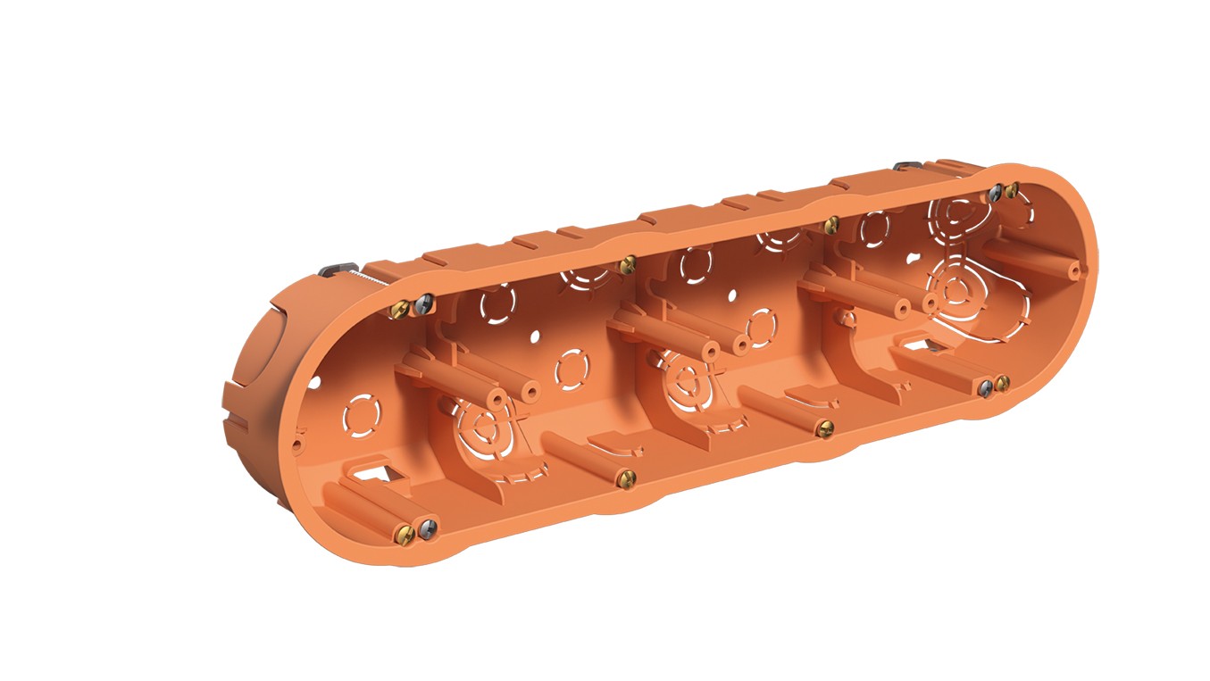 3261 | Caja para 4 mecanismos tabiqueria hueca IP20