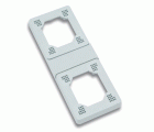 3907 | Placa universal doble para tomas 16A / 32A IP44/67