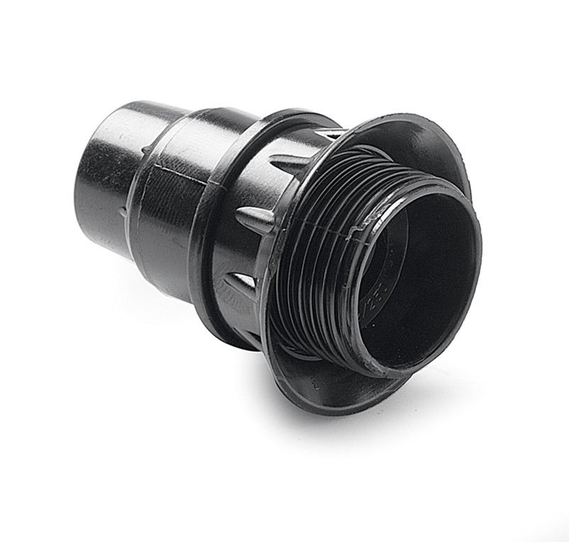 466.1 | Portalámparas de baquelita roscado con tope y arandela E-14 Negro