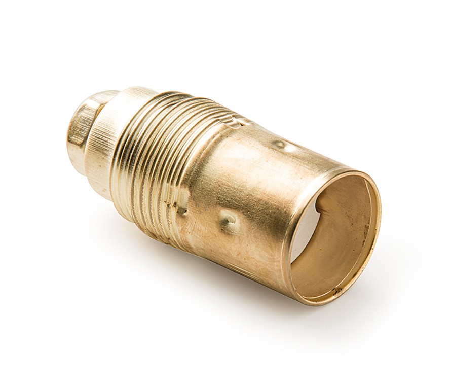 472 | Portalámparas metálico liso E-14