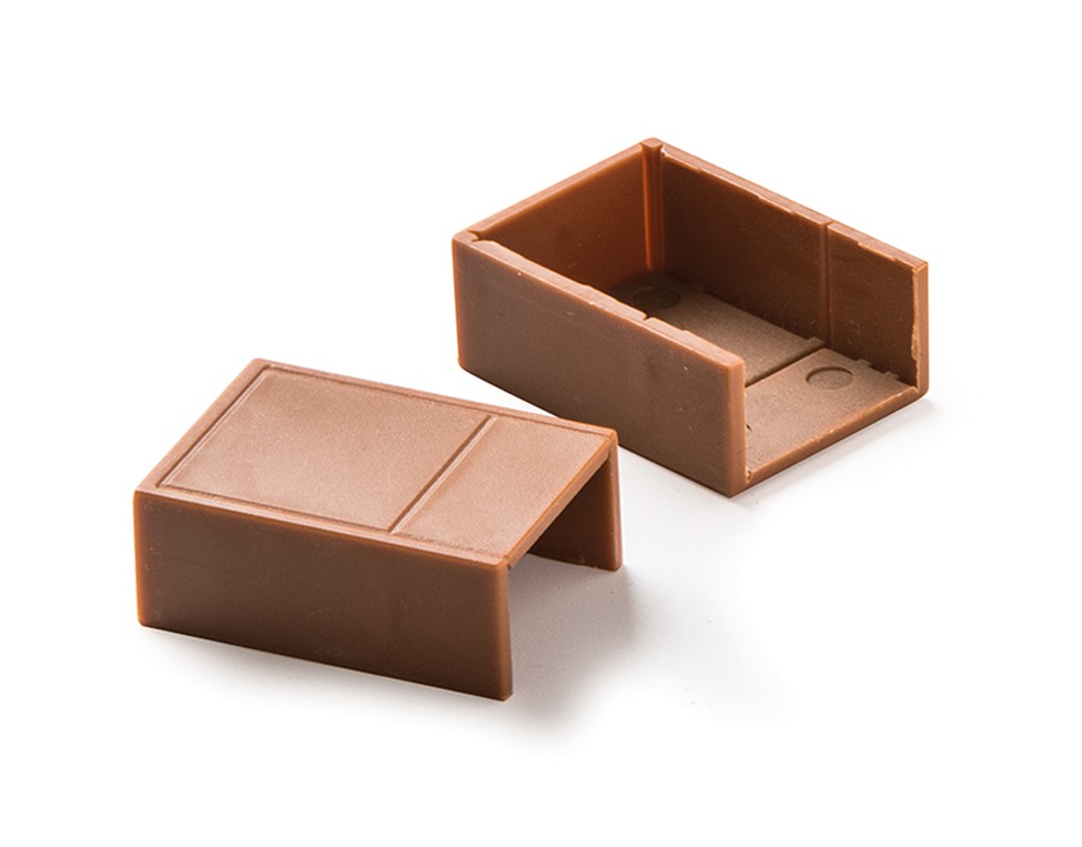 71827-B | Accesorios para minicanales 10x15 efecto madera, bolsa 5 unidades