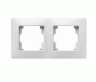 9120 | Marco doble de empotrar Blanco