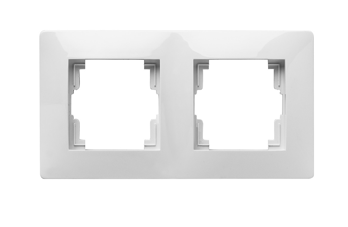 9120 | Marco doble de empotrar Blanco