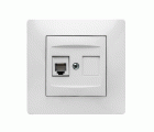 9137 | Toma de teléfono RJ-11 de empotrar Blanco