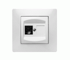 9138 | Toma de teléfono RJ-45 de empotrar Blanco