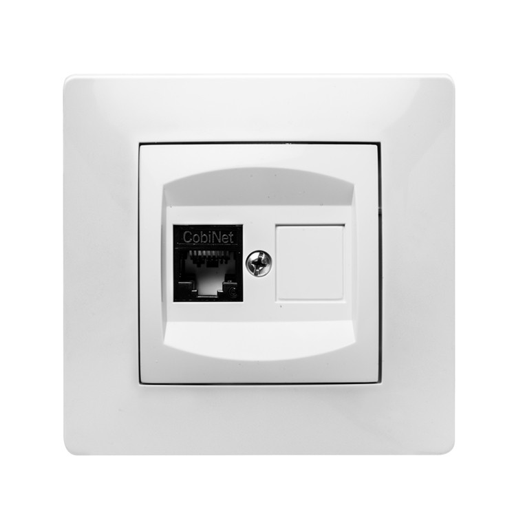 9138 | Toma de teléfono RJ-45 de empotrar Blanco