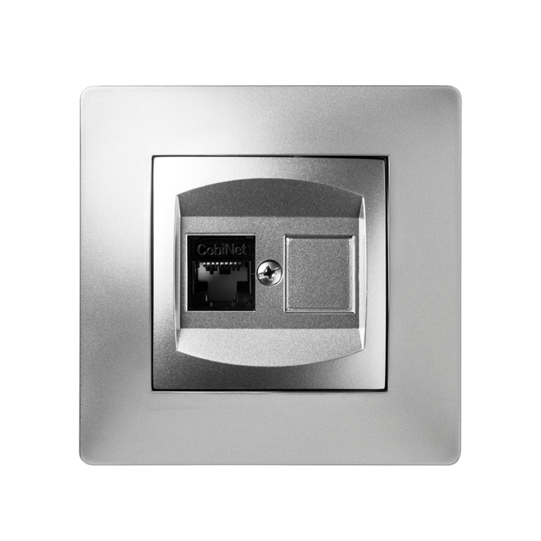 9238 | Toma de teléfono RJ-45 de empotrar Aluminio