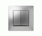 9403 | Doble Conmutador de empotrar 10A Aluminio