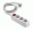 9/803 | Base 3 tomas 16A con toma de tierra e interruptor y 3m de cable