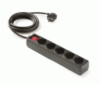 9/705-N | Base 5 tomas 16A con toma de tierra e interruptor y 1.5m de cable