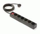 9/706-N | Base 6 tomas 16A con toma de tierra e interruptor y 1.5m de cable