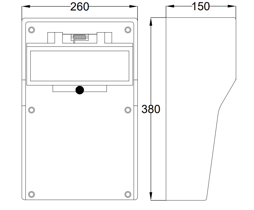 23311.4 | Envolvente de goma cableada 12 módulos con 3 tomas schuko + 1 toma 3P+N+T 16A + 1 toma 3P+N+T 32A IP65