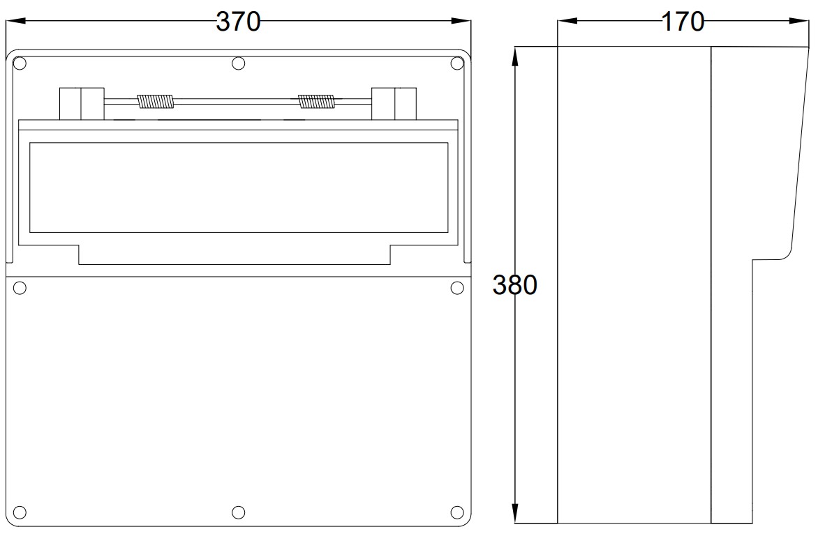 23312.4 | Envolvente de goma cableada 18 módulos con 5 tomas schuko + 2 tomas 3P+N+T 16A + 1 toma 3P+N+T 32A IP65
