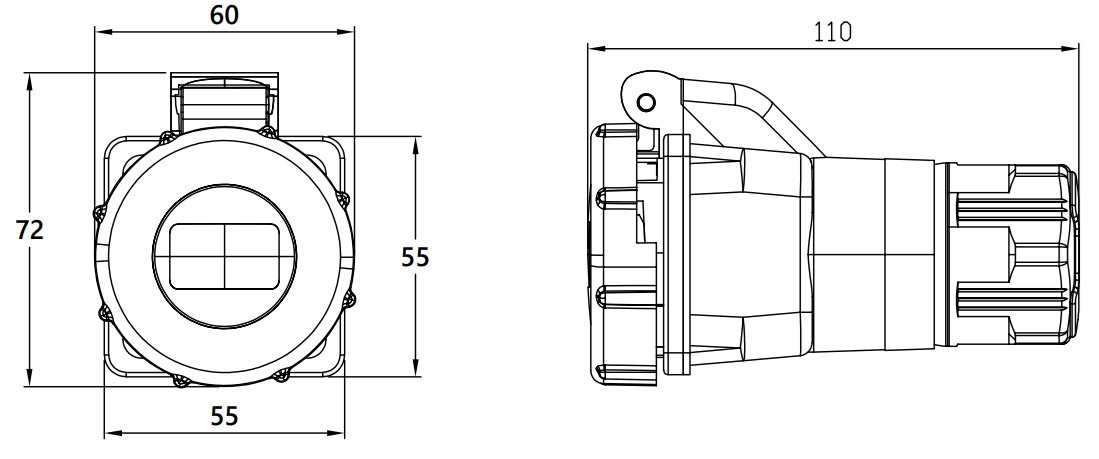 24960 | Bases moviles 16A IP67