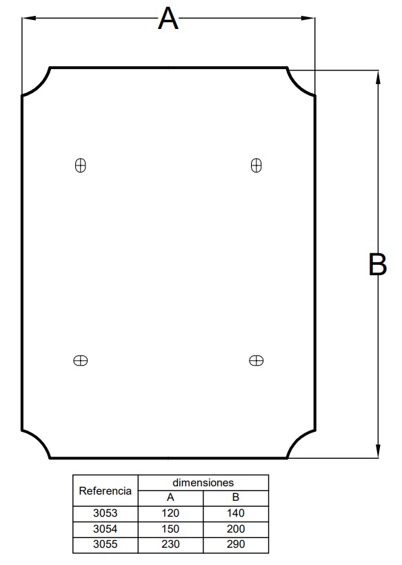 3054 | Placa metalica 150x200