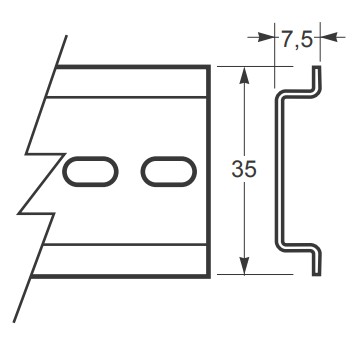 3057 | Carril DIN para 3013 / 3043 / 3073