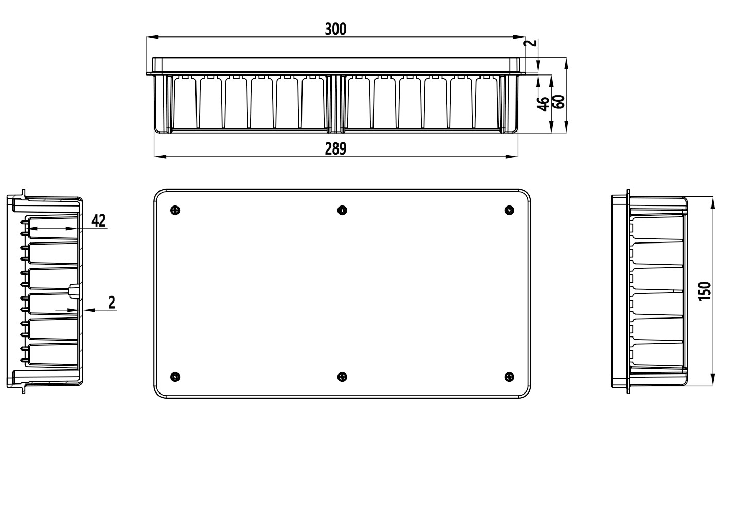 3218 | Caja derivación 300x150x60