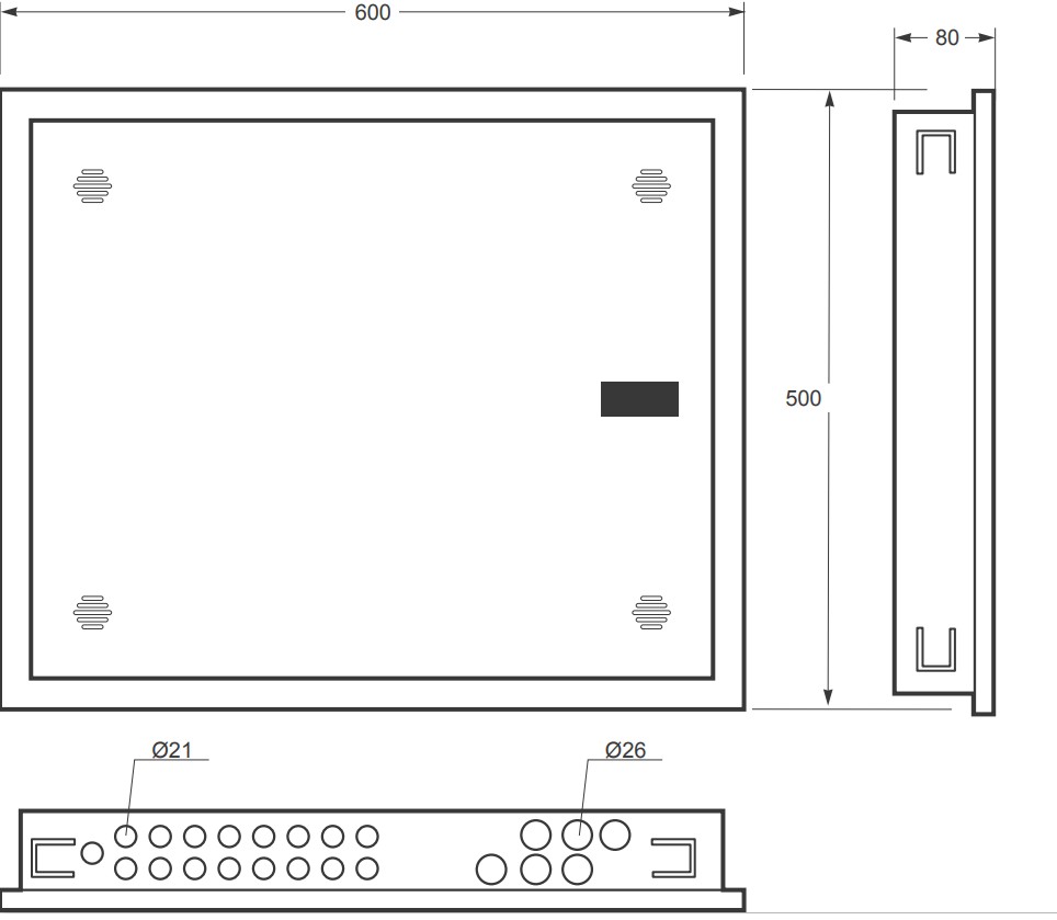 3239-E | Armario ICT de terminación de red metálico IP33